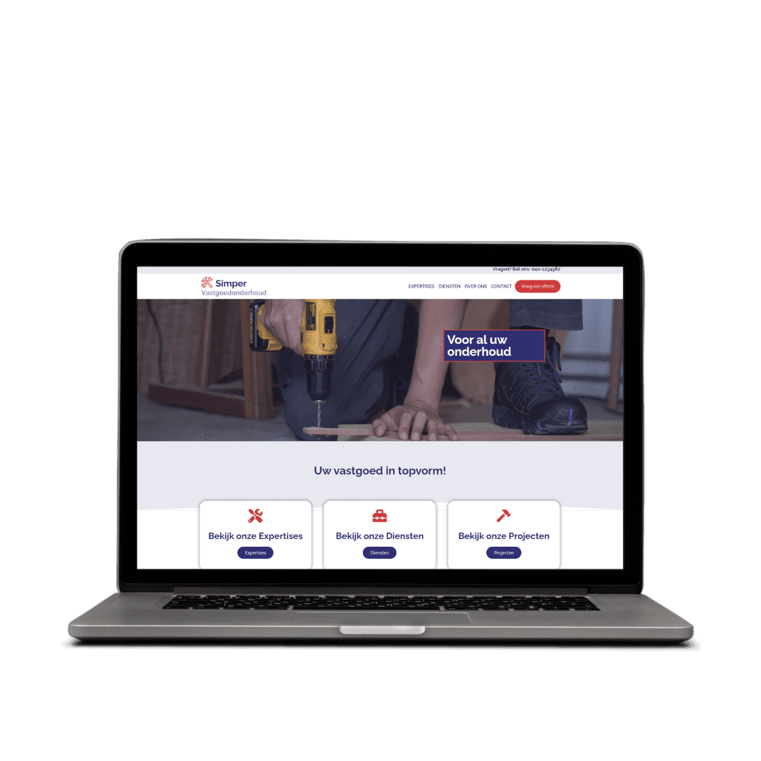 Website laten maken voor een vastgoedonderhoudsbedrijf