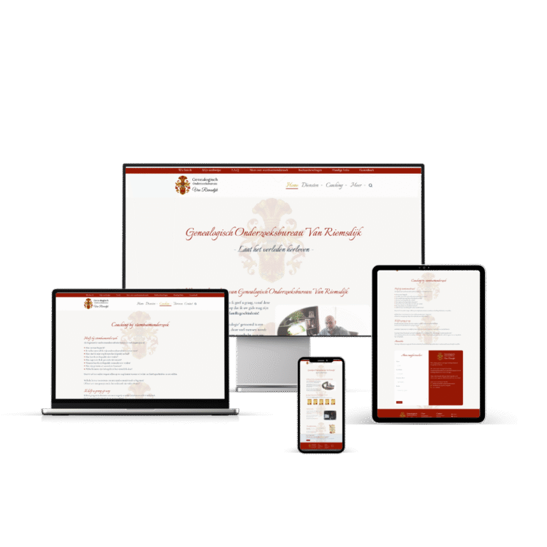 Genealogisch Onderzoeksbureau Van Riemsdijk Responsive Mockup